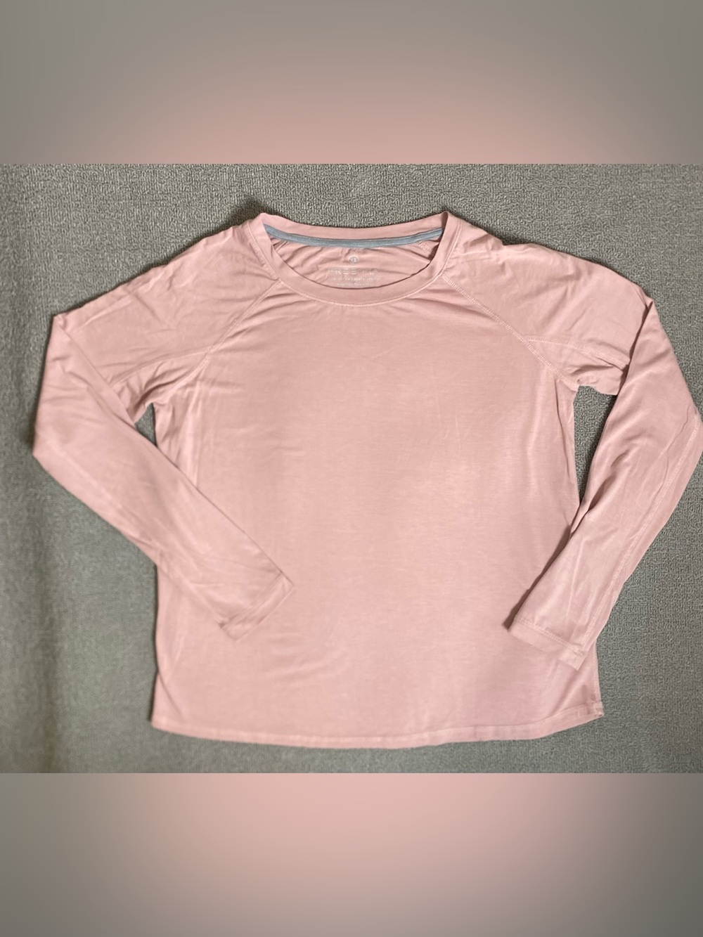 Free Fly Pink Long Sleeve Running Top- Athletic Performance Wear Gym Workout